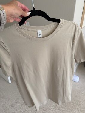 lululemon athletica Relaxed Crew Tee - Light Beige
